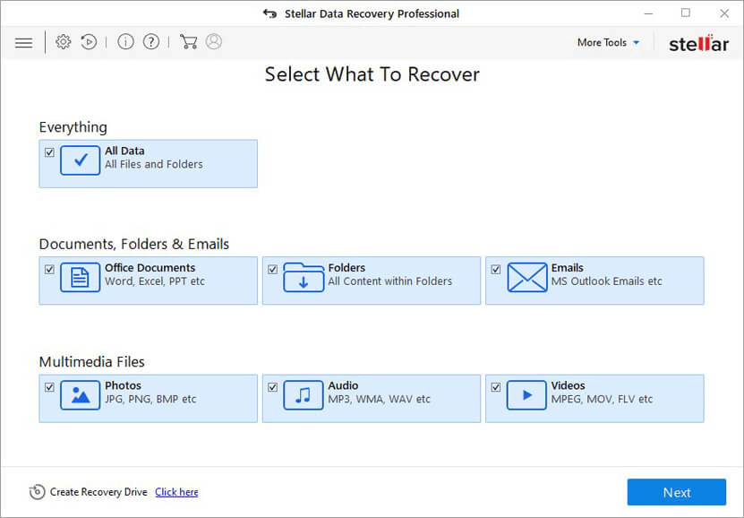 Stellar Data Recovery