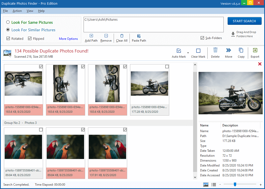 finding duplicate photos on pc