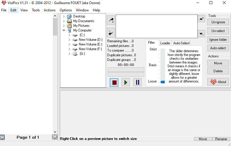 Features of visipics free duplicate finder tool