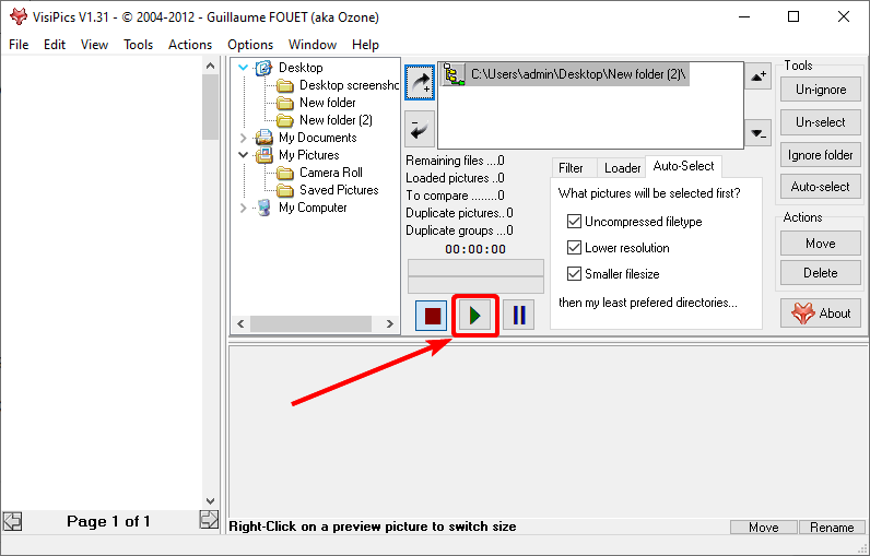 how to use visipics