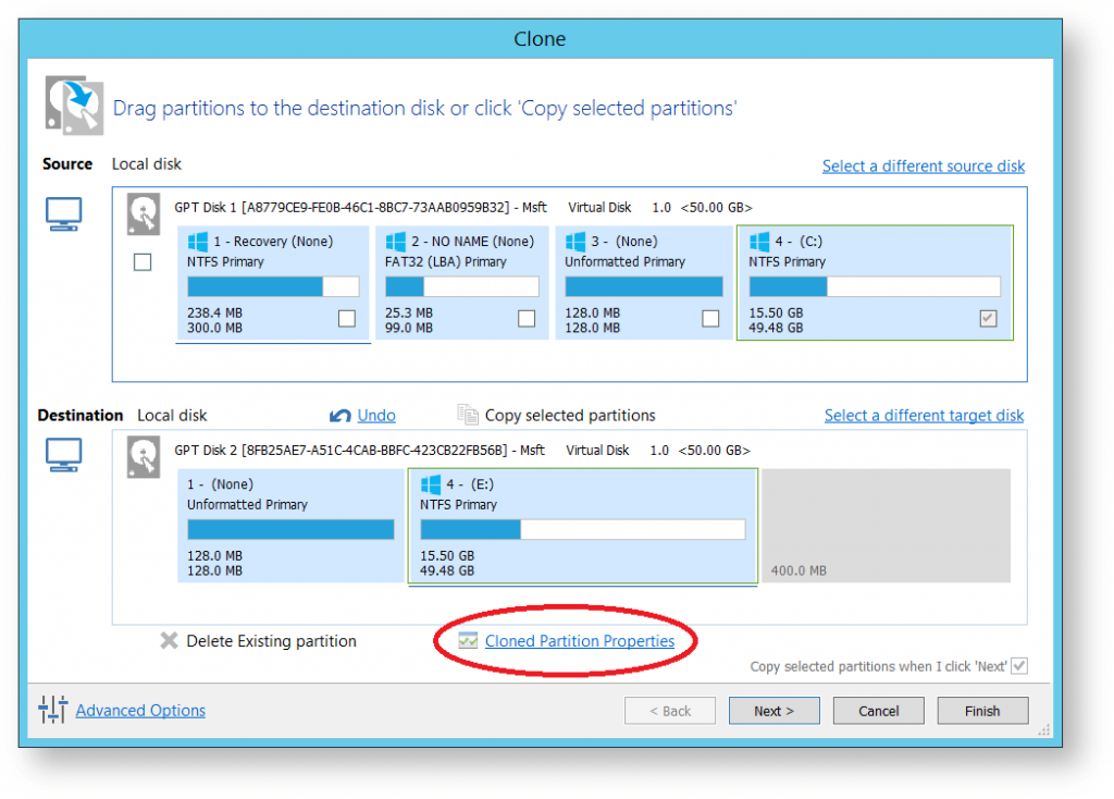 macrium clone to smaller drive