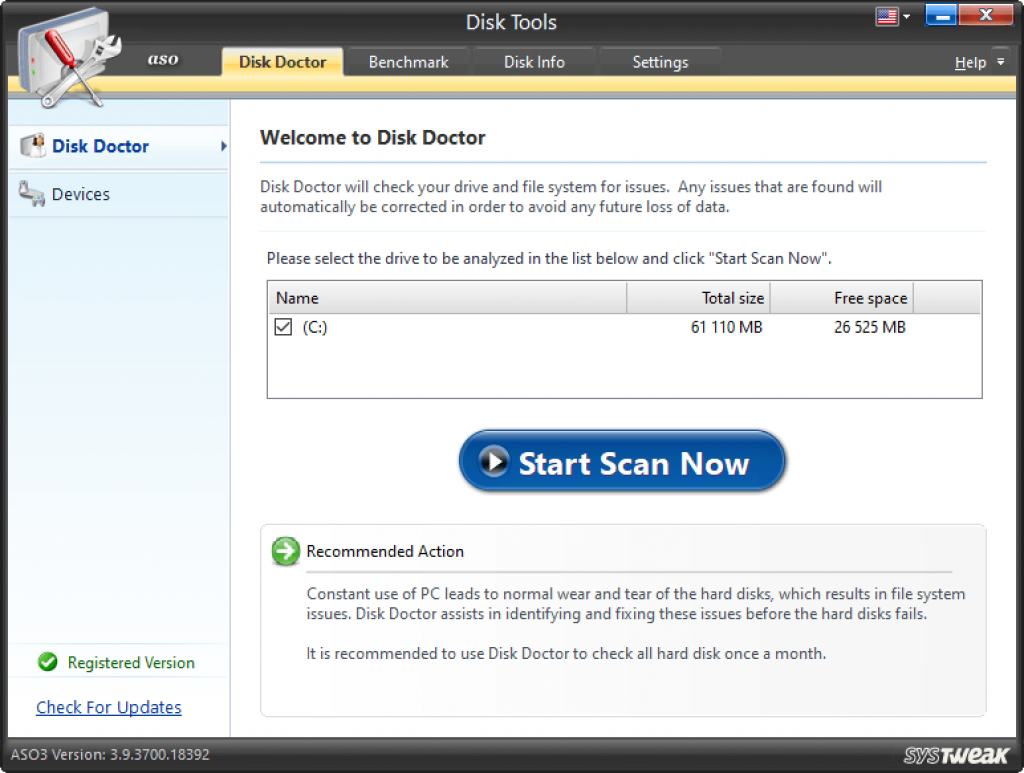 check the file system and drives with disk tools
