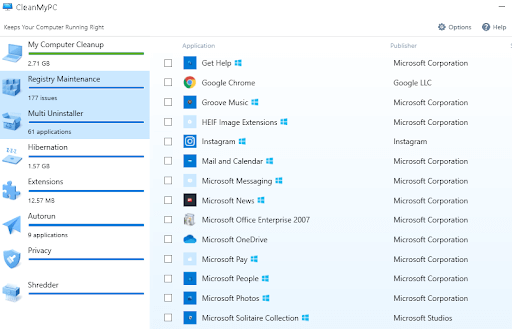 Multi-Uninstaller, PC cleaner