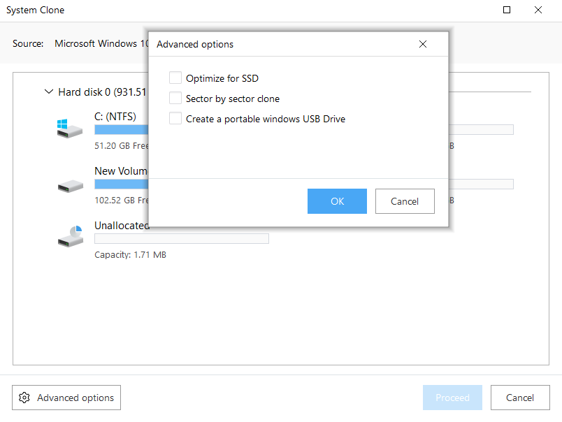 easeus todo backup clone vs system clone