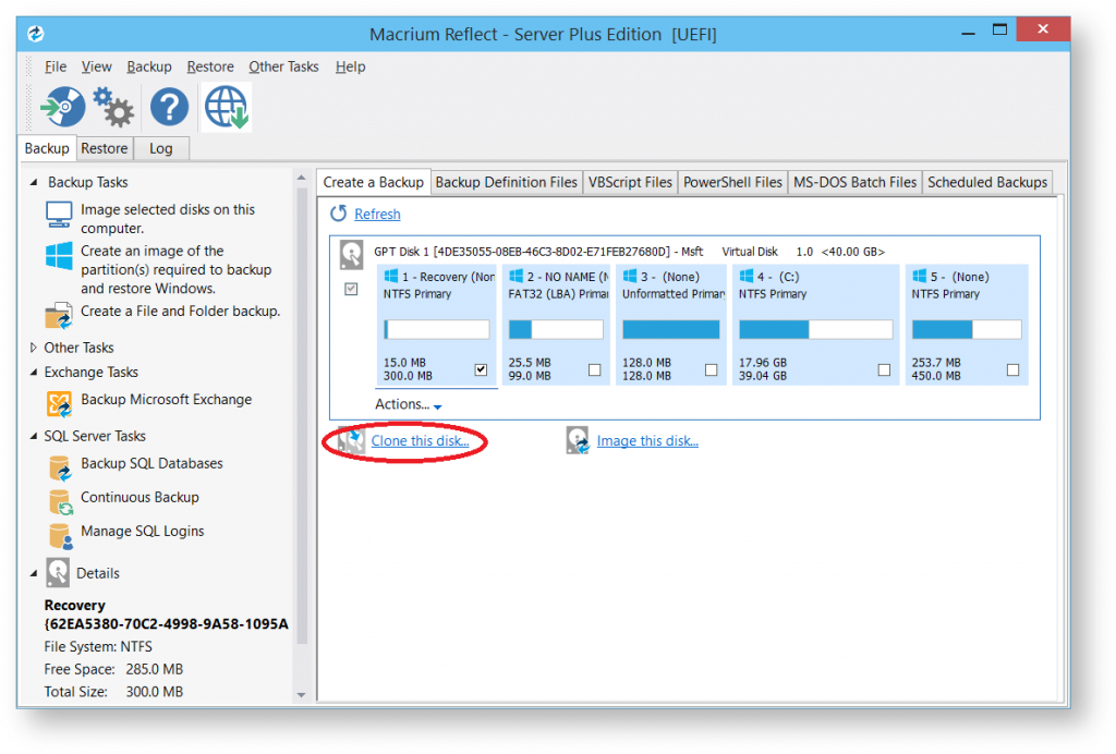 using macrium reflect to clone to larger ssd