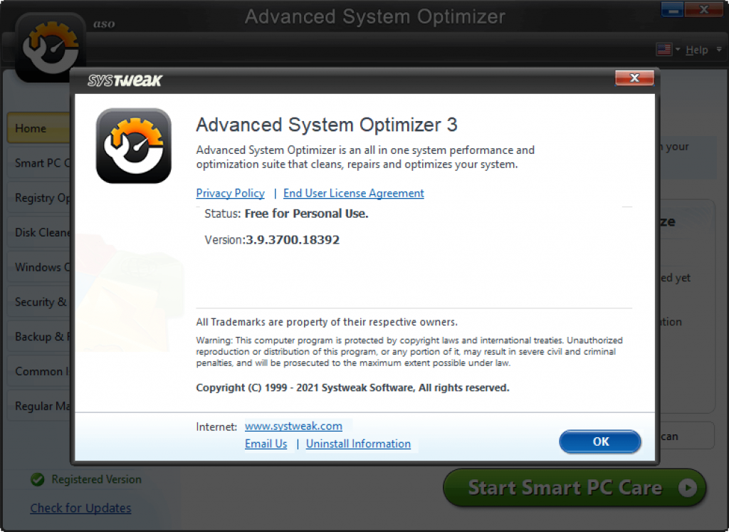 free advanced system optimizer