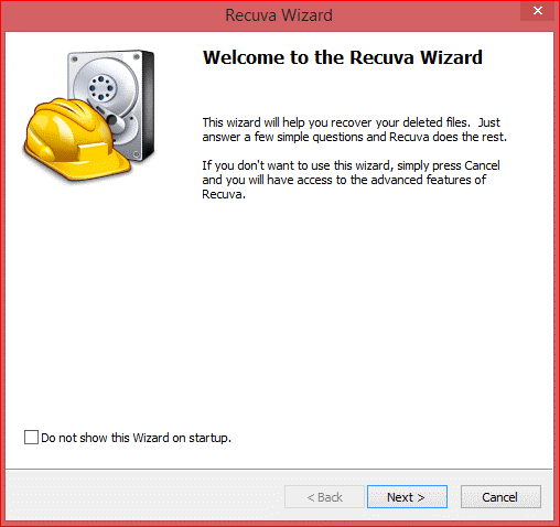 recuva data recovery wizard