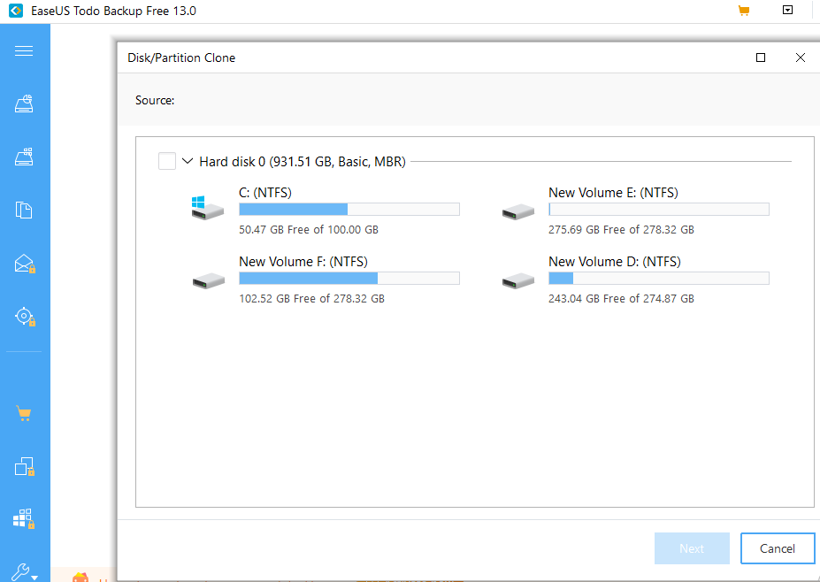 source hard disk, disk imaging software