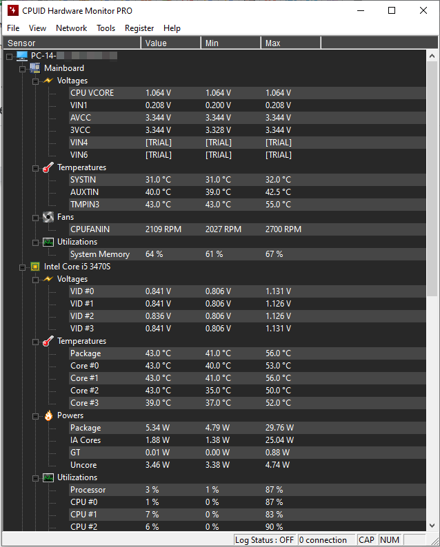 Dark Theme in hwmonitor pro