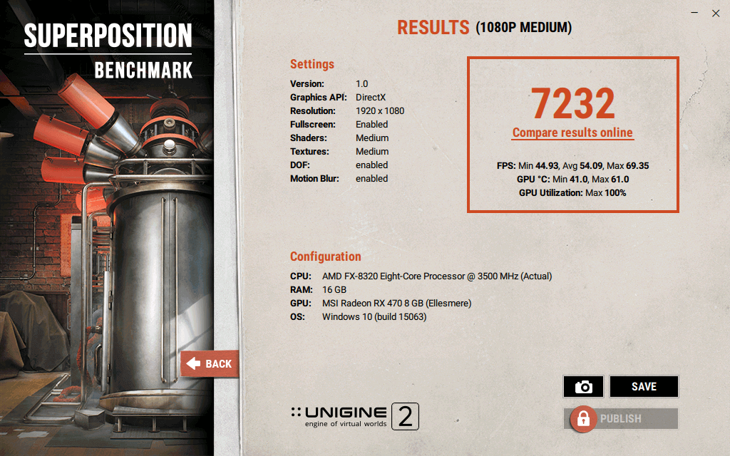 Superposition free GPU Speed Testing Tool