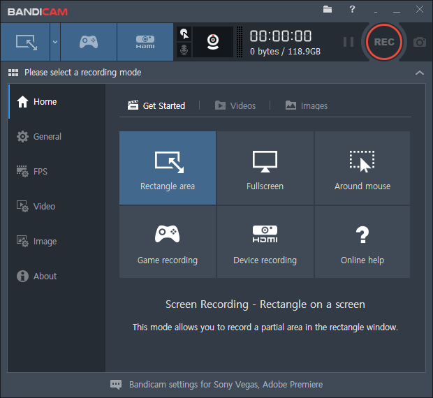 Bandicam screen recorder, screen recorder with audio for pc