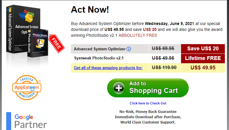 Advanced System Optimizer Pricing