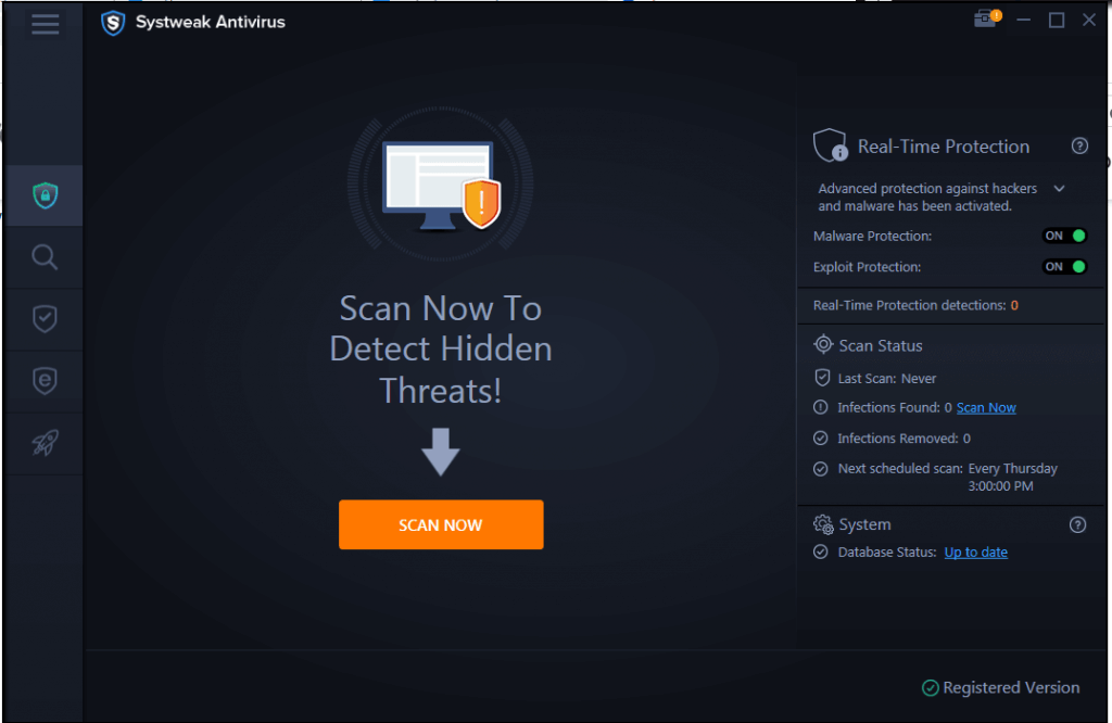 Systweak Antivirus – Robust Scanning Engine