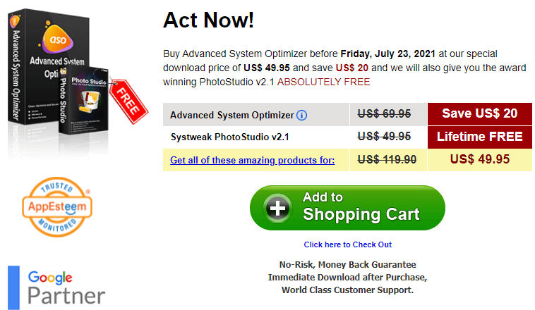 Advanced System Optimizer Price