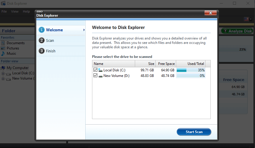 disk explorer