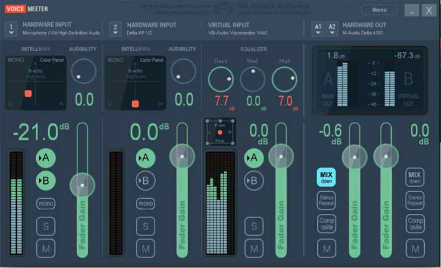 VoiceMeeter Standard : free audio enhancer for Windows 10