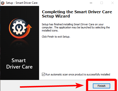 install finish in smart driver care