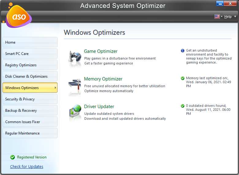 for windows download Advanced System Optimizer 3.81.8181.238