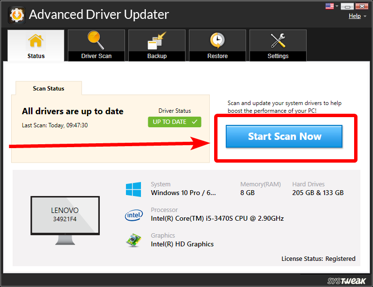 Launch Advanced Driver Updater