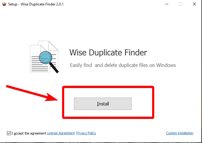 Install wise duplicate finder