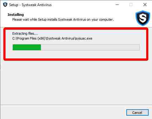 Installation of systweak antivirus