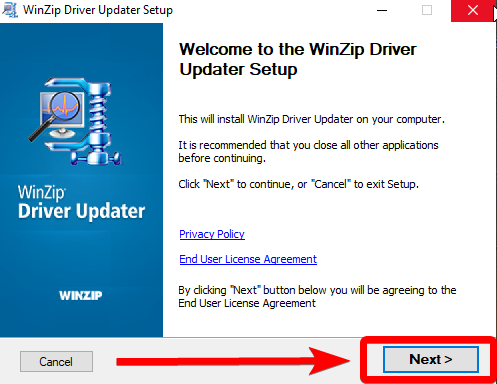 remove winzip driver updater