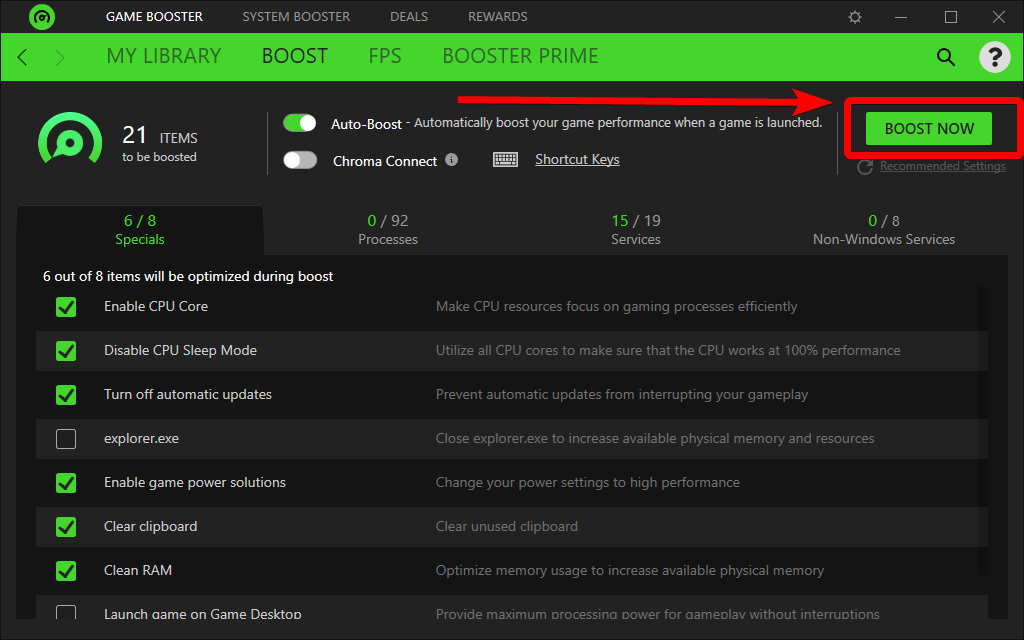 razer pc optimizer