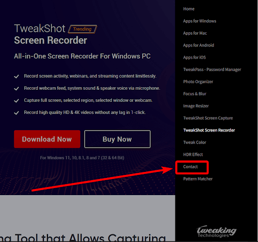 support for TweakShot Screen Recorder