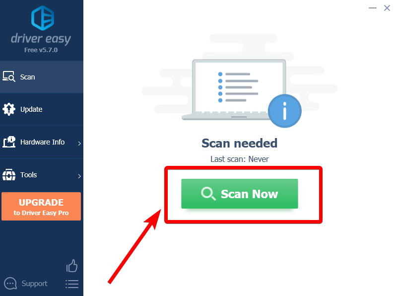 Scan to upgrade driver