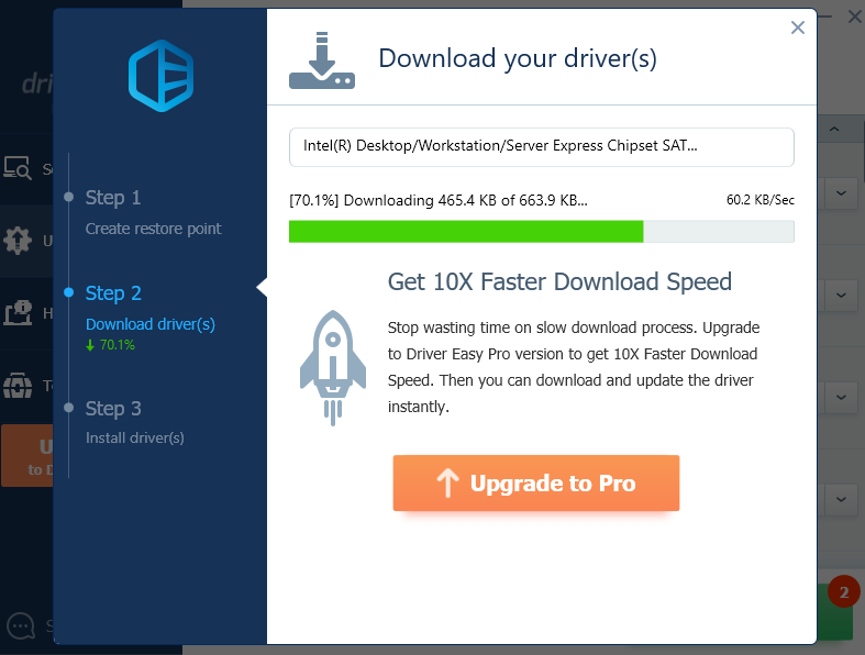 updates for the selected device driver