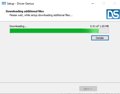 initialize the Driver Genius installation