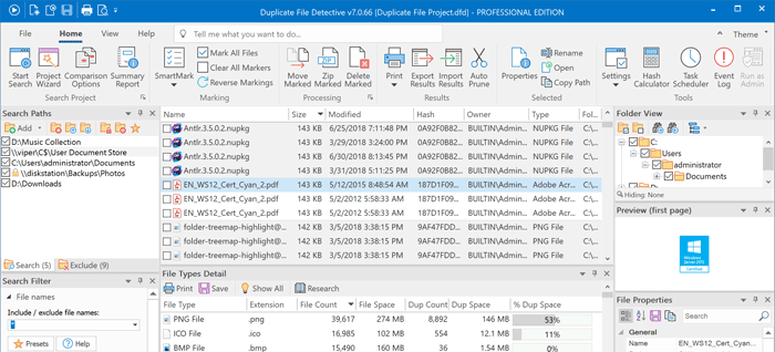 Duplicate File Detective 7