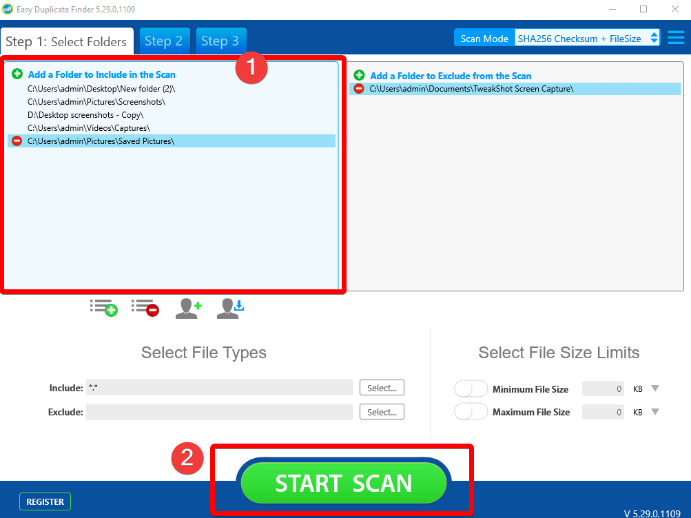 Scan with Easy Duplicate Finder