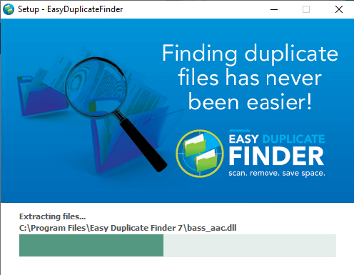installation process of easy duplicate finder