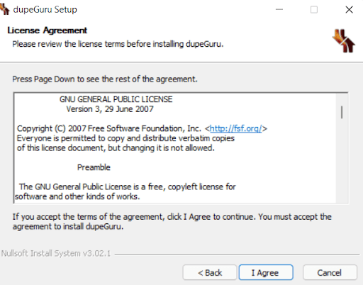 license agreement of dupeguru