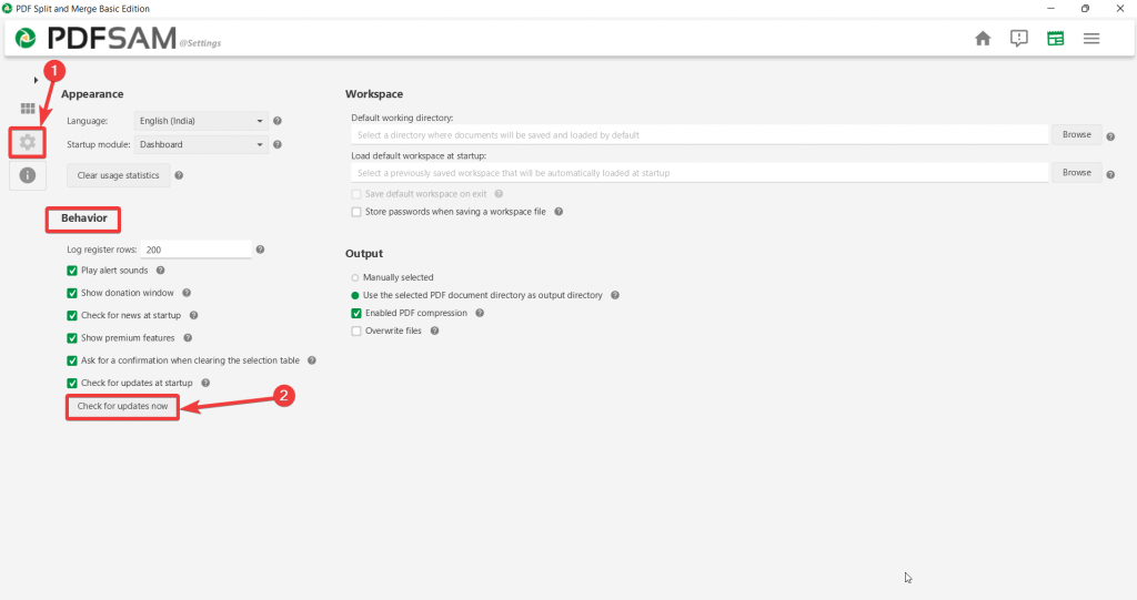 Updates PDFsam for Windows