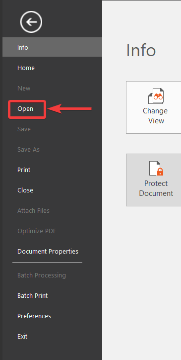 open document in nitro pro