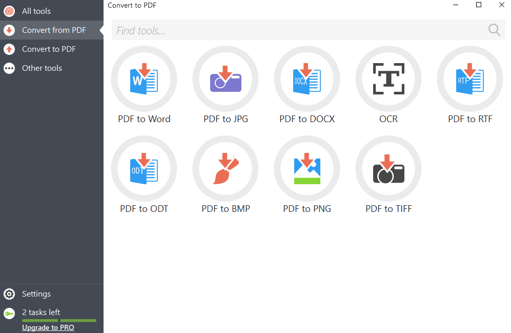Conversion To A Variety of File Formats