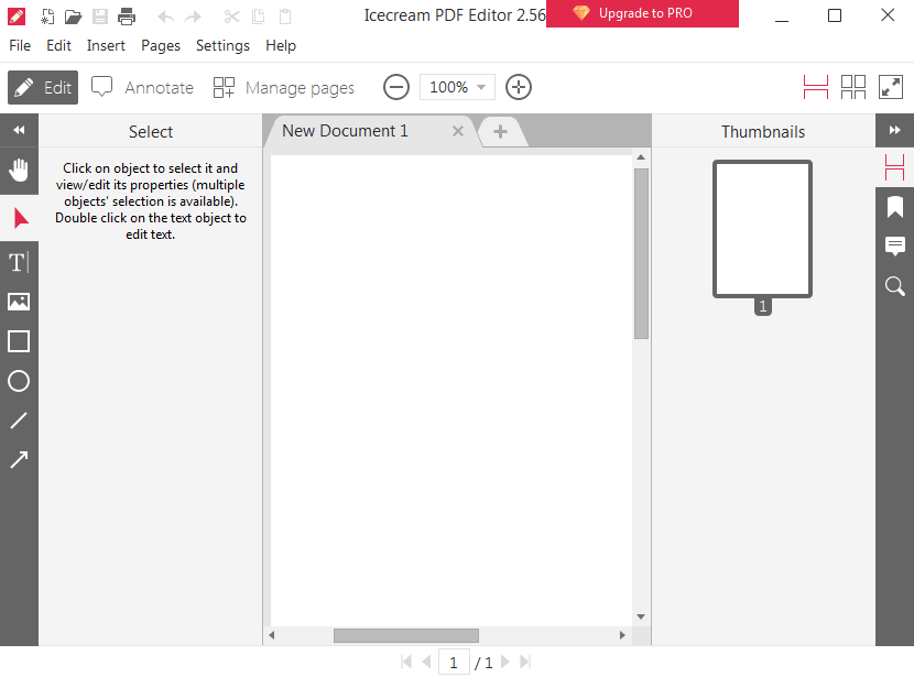 Create PDFs with icecream pdf editor