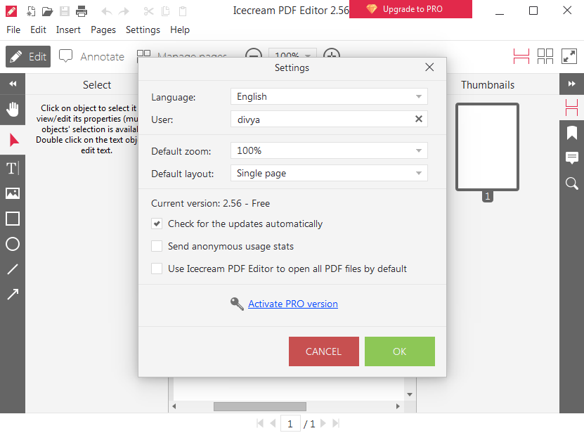 Icecream PDF Editor updates