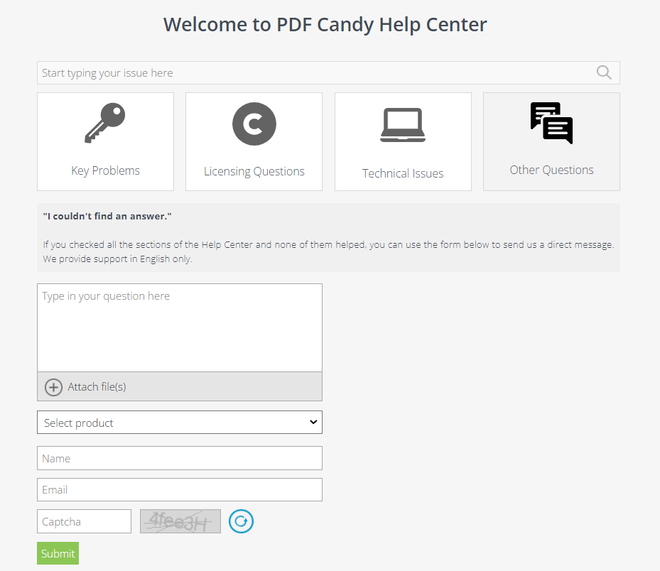 pdf candy help center