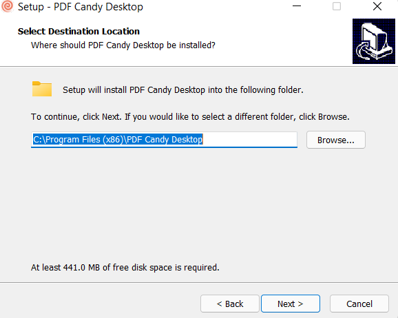 install location of pdf candy