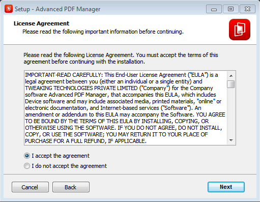 terms and condition of advanced pdf manager