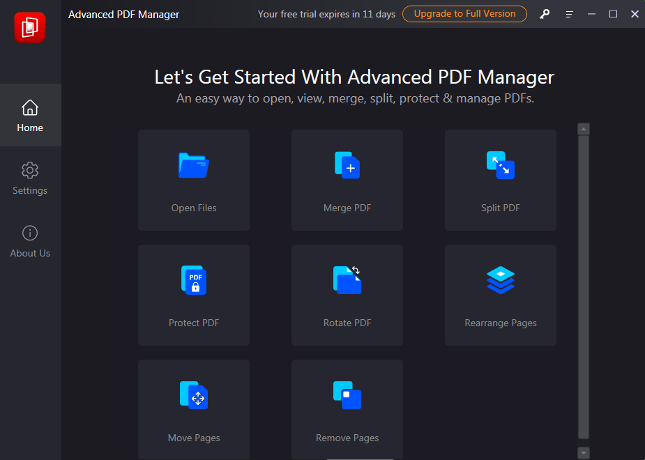 upgrade version on advanced pdf manager