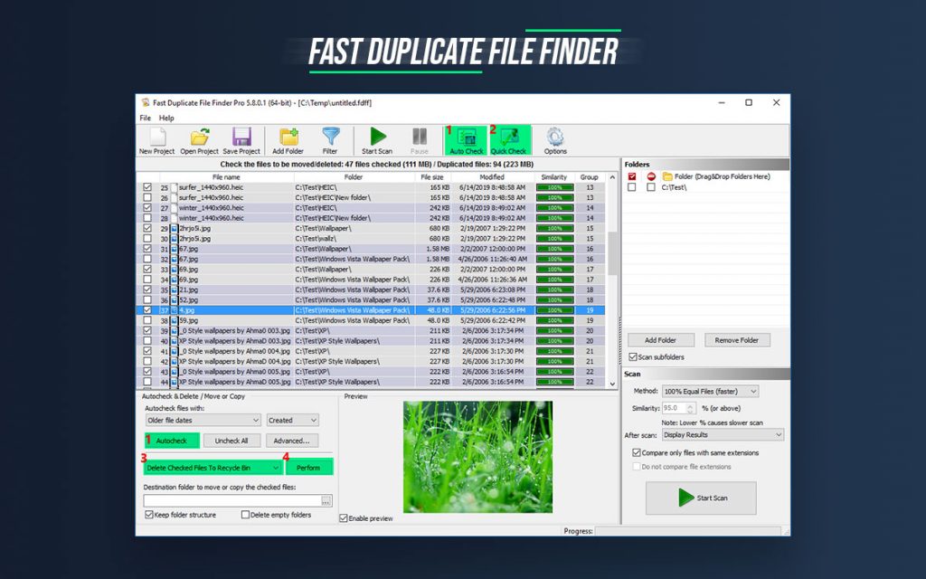 fast duplicate file finder review