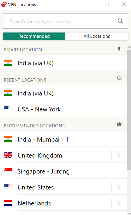 Number of Servers- Express VPN