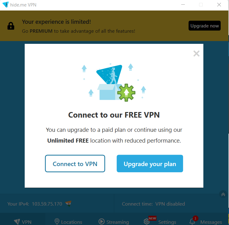 Connect to VPN