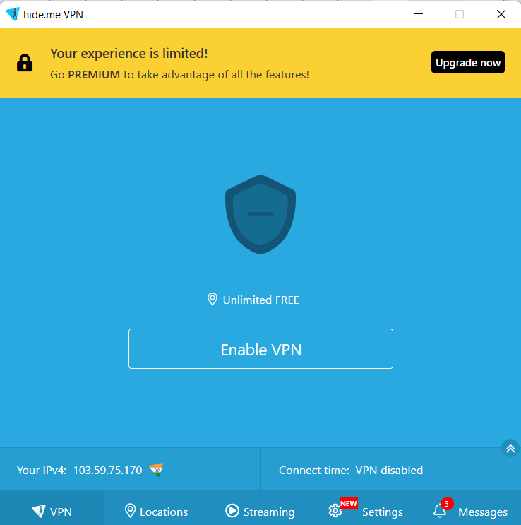 Enable VPN