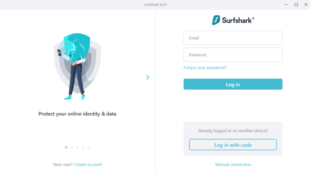 Launch the Surfshark app