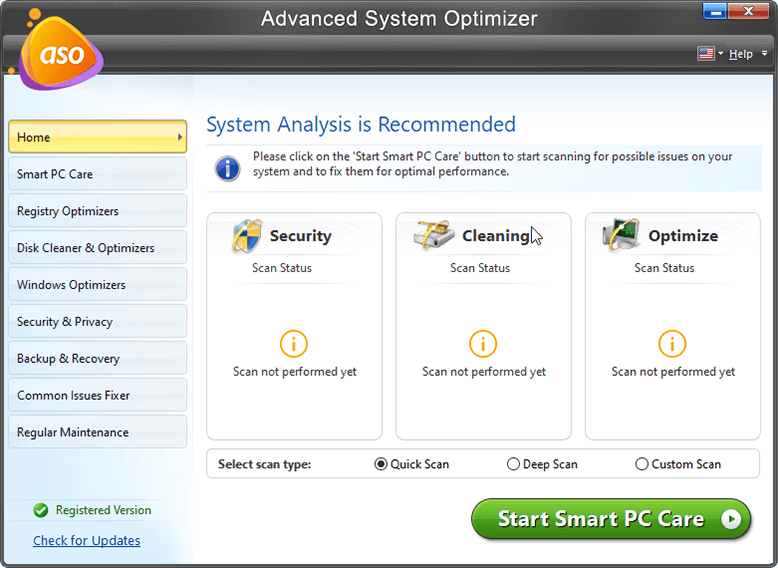 advanced system optimizer, optimization software